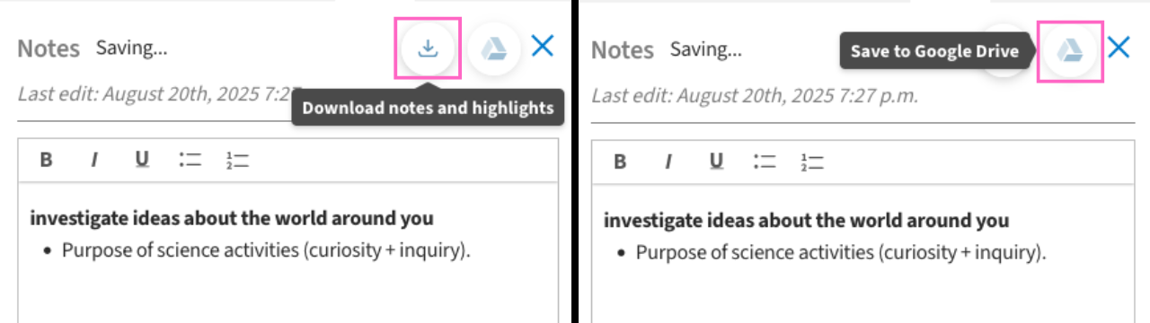 Taking Notes and Highlighting