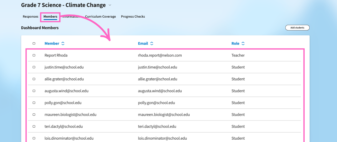 Invite Students to Edwin