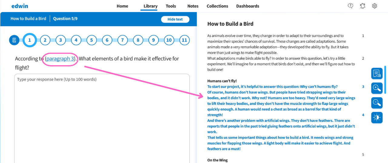 How to Complete a Progress Check (Language)