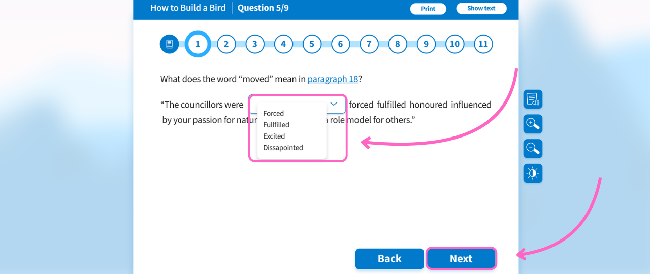How to Complete a Progress Check (Language)