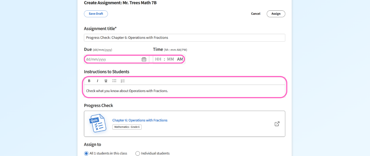 Understanding Assignments vs Progress Checks