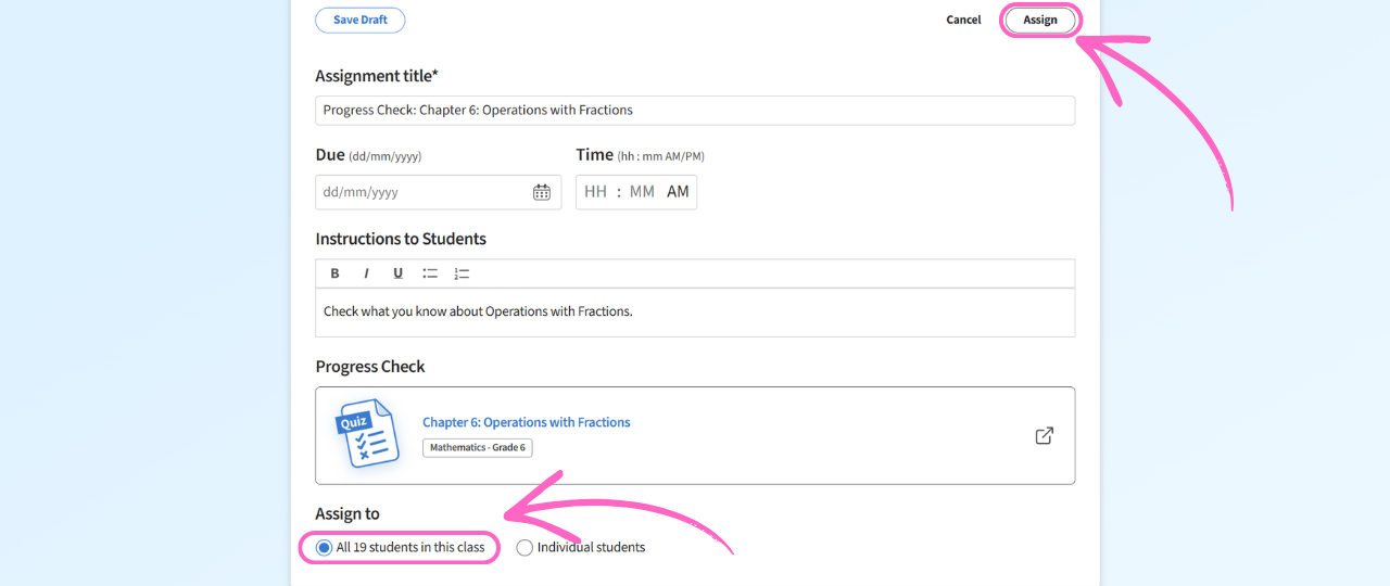 Understanding Assignments vs Progress Checks
